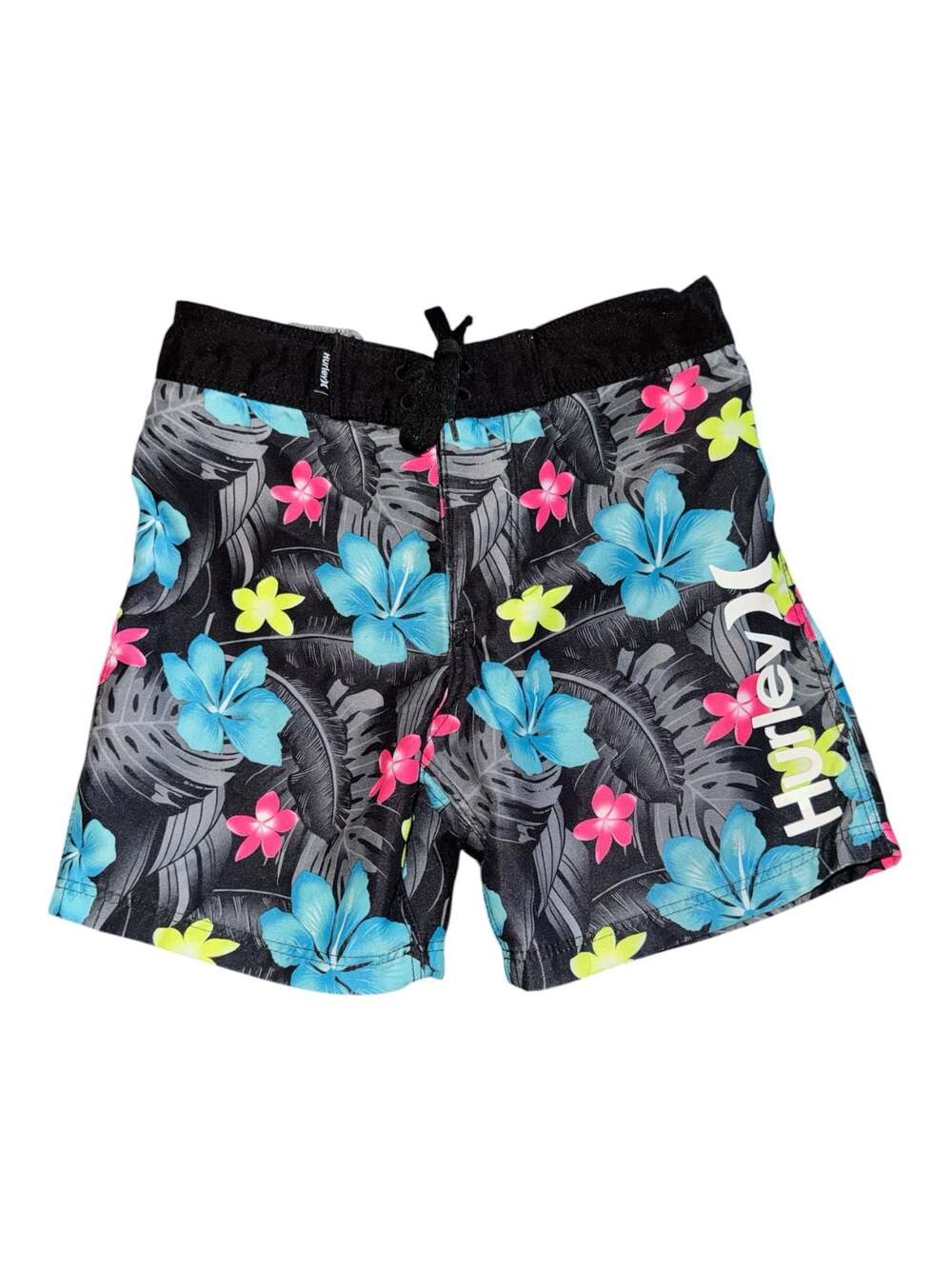 Hurley Boys Floral Print Board Shorts, Size 4 XS